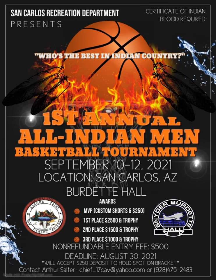 1st Annual AllIndian Men’s Basketball Tournament American Indian